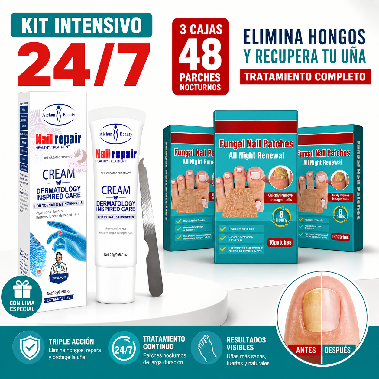 Kit Intensivo Anti Hongos - Dia Y Noche